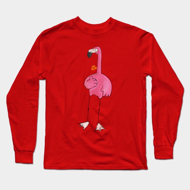 Yogurt the Flamingo Long Sleeve T-Shirt by AlligatorCheese market 